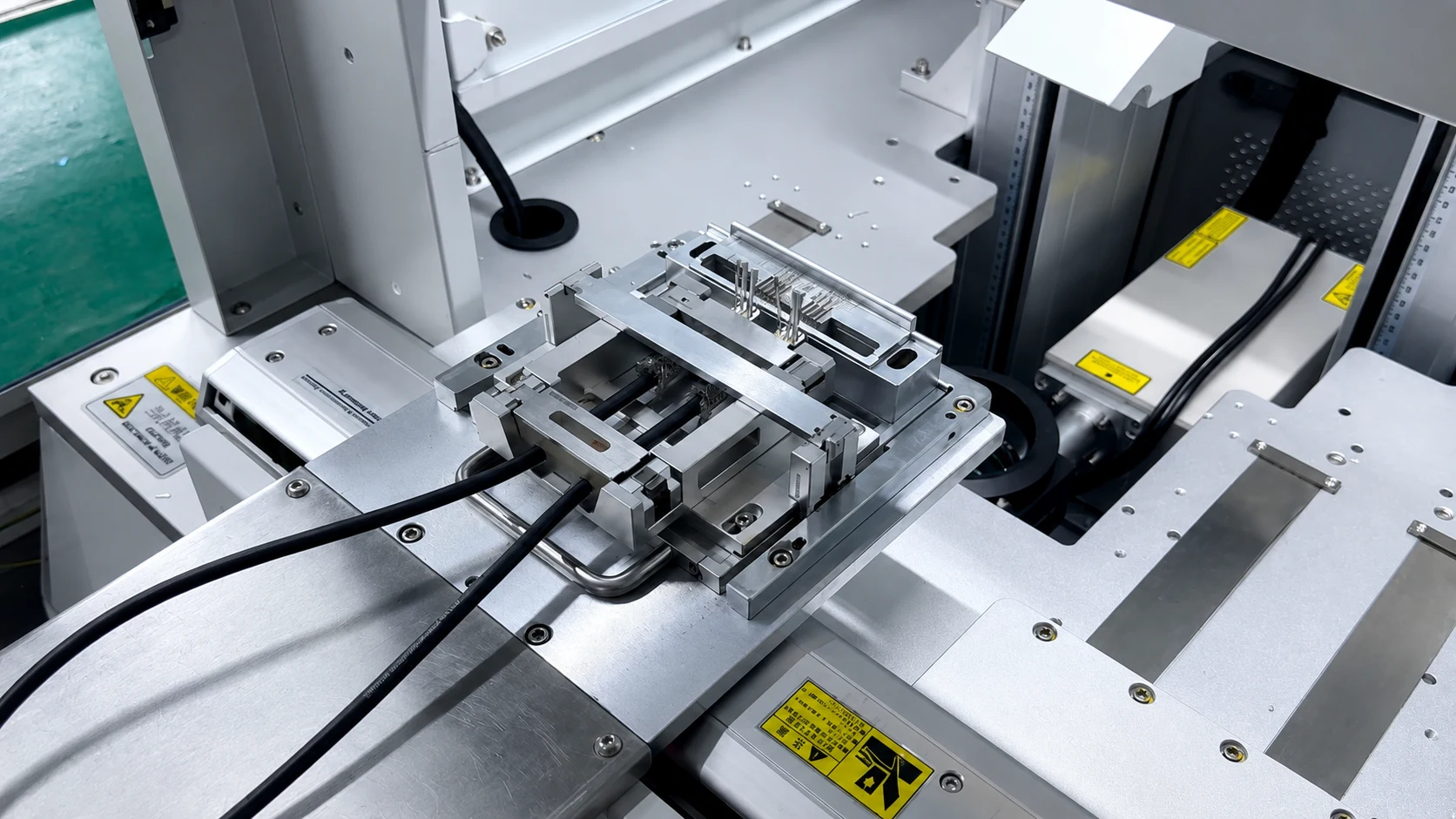 Pick-and-place machine placing components on a PCB