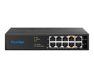 AI8010M 10-port 100M AI PoE switch